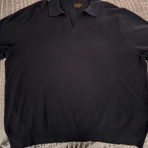 JCREW MENS NAVY BLUE MONTAUK CASHMERE SWEATER